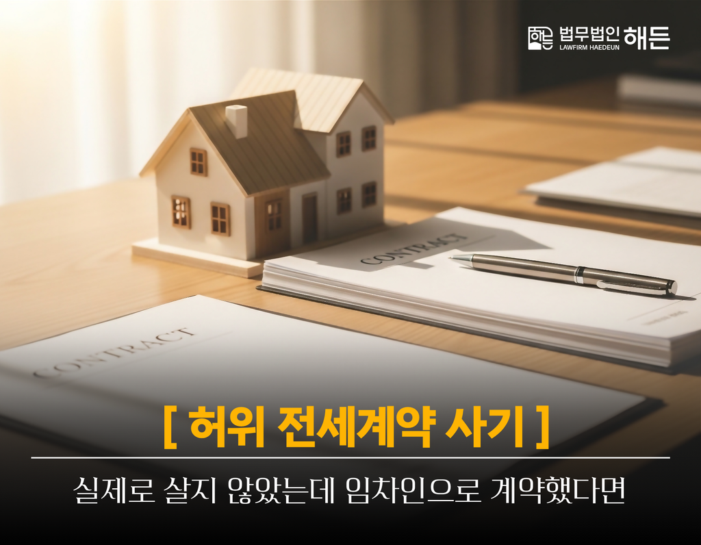 허위 전세계약 사기, 실제로 살지 않았는데 임차인으로 계약했다면 1 제목을 입력해주세요. 2026 09 18T144602.279